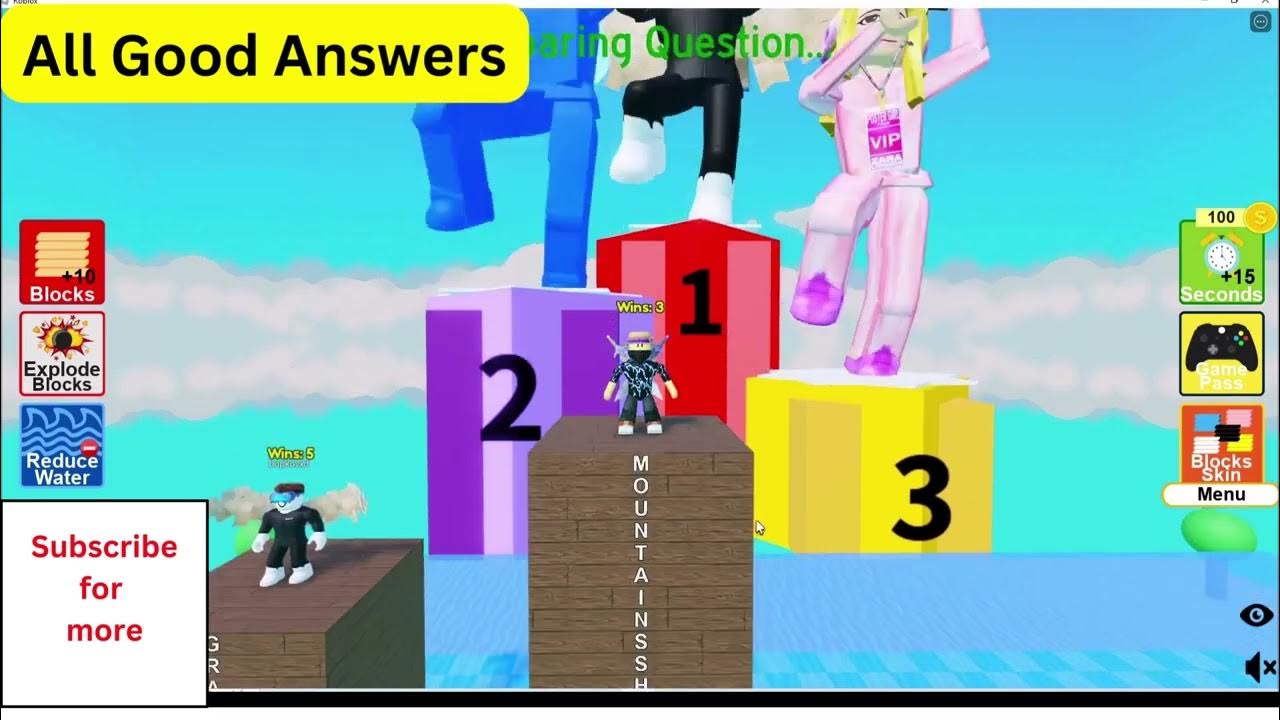 Roblox Longest Answer Wins (Good Answers) Part 1 YouTube