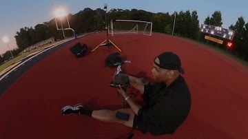 recording football game from the endzone