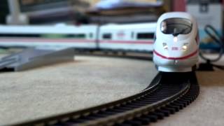 Testing a Piko 57194 HO ICE 3 model train at work - YouTube