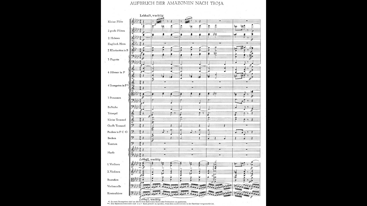 PENTHESILEA by Hugo Wolf {Audio + Full score} - YouTube