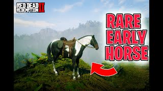 FREE POWERFUL War Horse EARLY in RDR2: Hungarian Piebald Tobiano