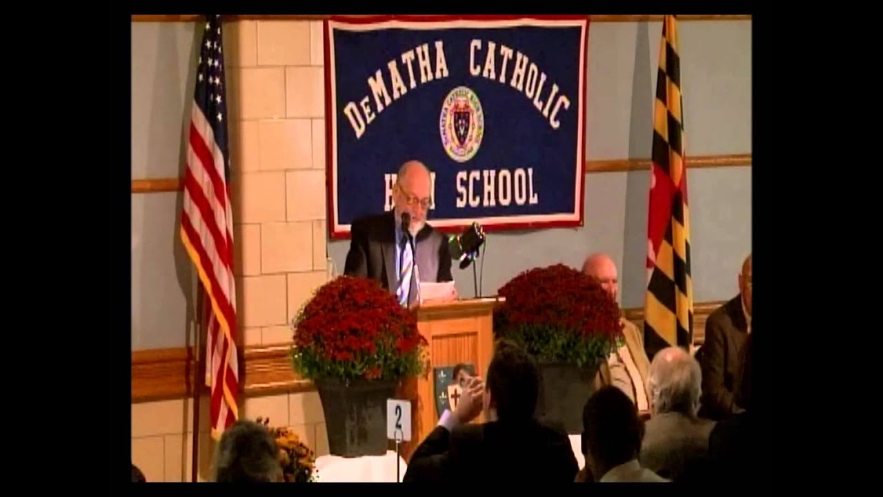 Joe Carroll Acceptance Speech - 2013 DeMatha Hall of Fame - YouTube