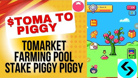 Tomarket Farming Pool Stake Piggy Piggy $Toma to $PGC Withdrawal|Direct Withdrawal to Bitget