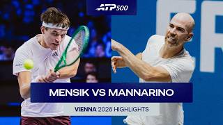 Jakub Mensik vs Adrian Mannarino Highlights | Vienna 2026 Round 2