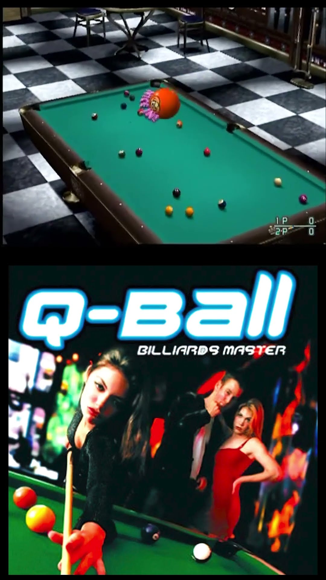 🎮 PlayStation 2 - Q-Ball: Billiards Master 🔵🎱🟡 #ps2
