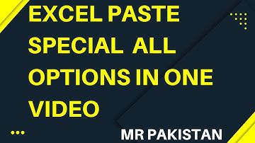 Microsoft Excel Paste Special