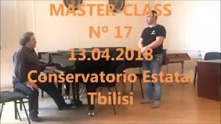 MASTER -CLASS Nº17 - VALERIANO GAMGHEBELI, Tenor