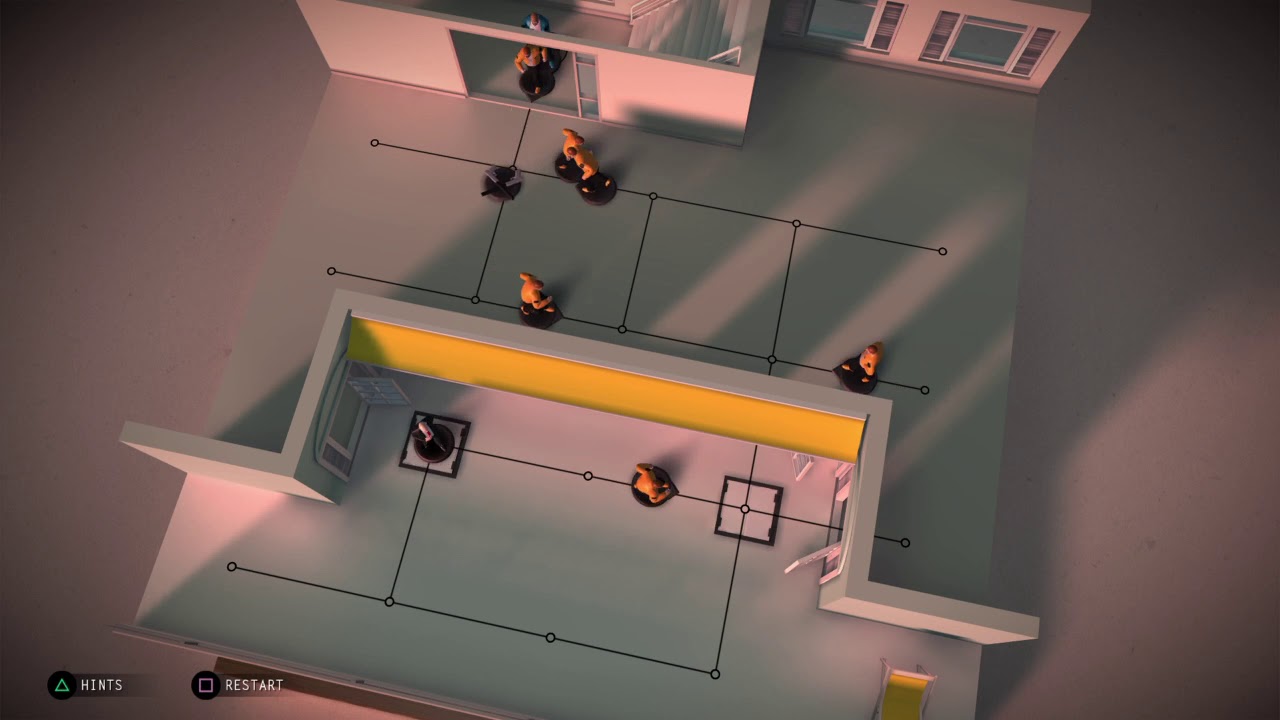 Hitman GO Level 3-9 All Kill and 10 Turns