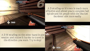 TF2- A/D strafing compared to A/D+W strafing!
