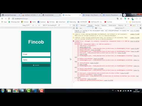 Fincob: 32 Ionic - Logout no app e mensagem de erro quando login não existir