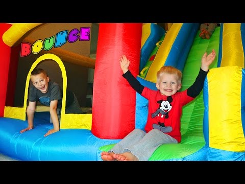 Little Tikes Giant Slide Inflatable Bouncer Toy - Kids Playtime Review