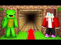 JJ and Mikey Found The LONGEST DOOR TUNNEL in Minecraft Maizen!