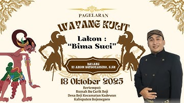 🔴LIVE WAYANG KULIT DALANG KI ANOM DWIJOKANGKO, S.Sn "BIMA SUCI"