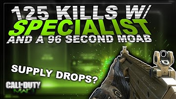MW3: "125 KILLS SPECIALIST w/ 96 SEC MOAB!" - Supply Drops :/ (FAST MODERN WARFARE 3 MOAB)
