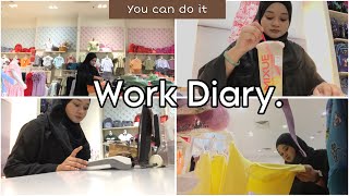Work Diary (working life/ sales promoter/ realistic)