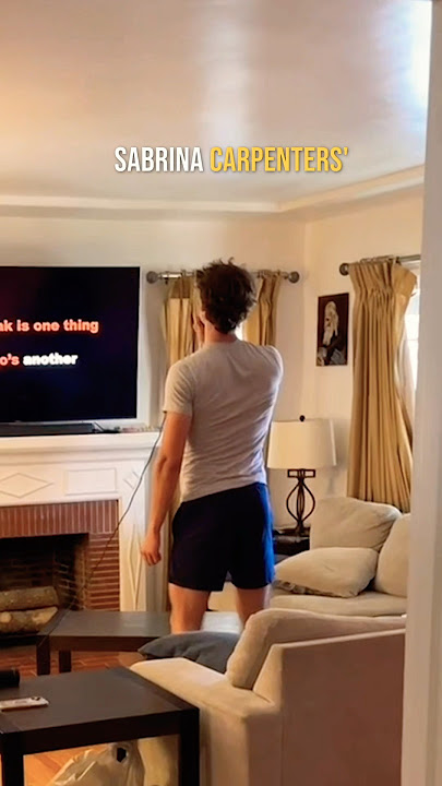 They walked in on him SCREAMING Sabrina Carpenter song 😂 @SvenJohnsonBestYoutuber #sabrinacarpenter
