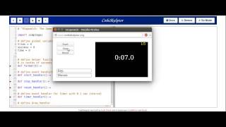 Stopwatch game using Python and simplegui framework