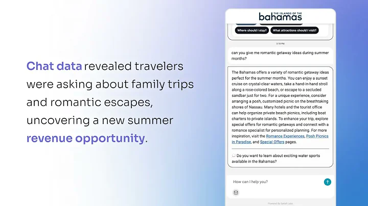 How Bahamas Tourism Used Satisfi Labs Chat Data to Drive Conversions