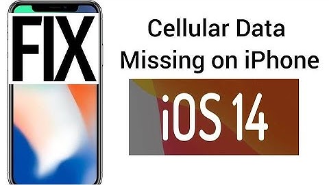 Cellular Data Option Missing on iPhone 7 Plus, 8 Plus, XR, XS Max & 11 Pro Max in iOS 14 Fixed