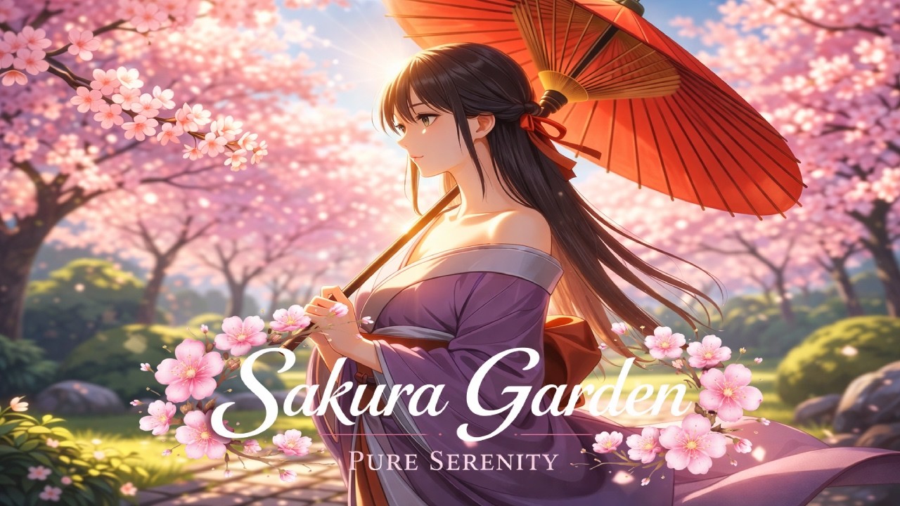 Sakura 🌸 Relaxing Japanese Music for Study & Focus | Flute & Biwa Instrumental