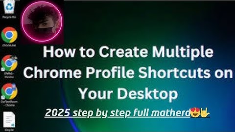 💻 Multiple Gmail Accounts as Desktop Icons! Chrome Shortcut Trick!@Advibex