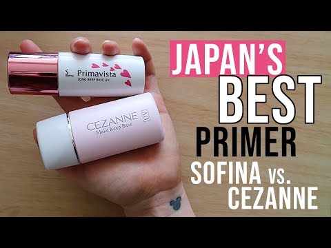 NO.1 PRIMER IN JAPAN | Sofina Primavista VS. Cezanne Primer Review