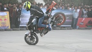 17 Year Old,The Best And Youngest Stunt Rider Of Nepal Rabin Shrestha