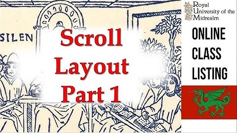Scroll Layout from Start to Finish | Part 1