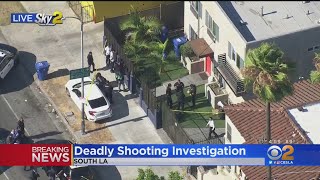 Man Killed In South LA Shooting, Suspect Sought