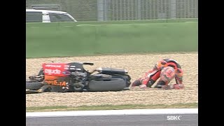 WorldSBK: Classic Races - Imola 2001 Race 2 Troy Corser and Colin Edwards crash