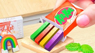 Amazing Rainbown KITKAT Cake Recipe 🥭Easy Making Miniature Dessert For Summer|Chocolate Cake Recipe