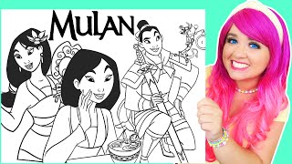 Coloring Mulan Disney Princess Coloring Pages | Prismacolor Markers