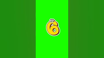 Count numbers from 1-10 Funny 3d effect text with sound #12 #shorts #short #animation #greenscreen
