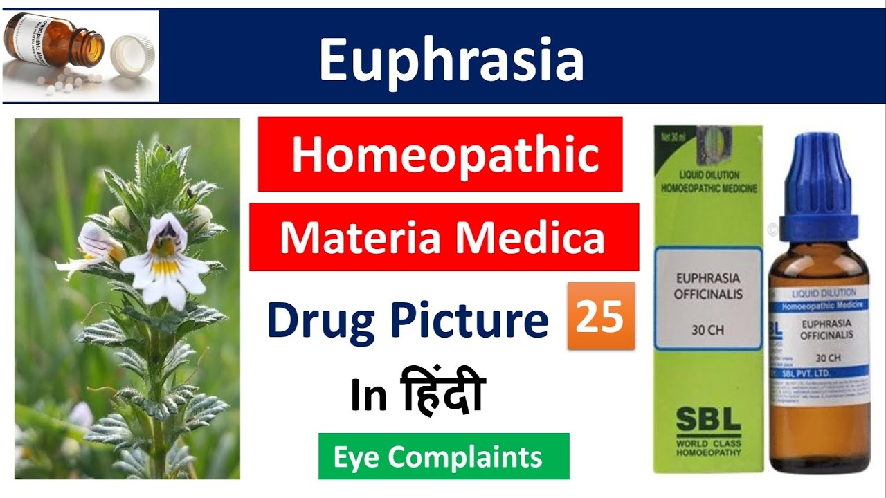 Euphrasia Homeopathic Medicine in Hindi | Drug Picture | Materia Medica 
