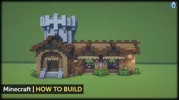 Minecraft How to Build a Medieval Stable Tutorial