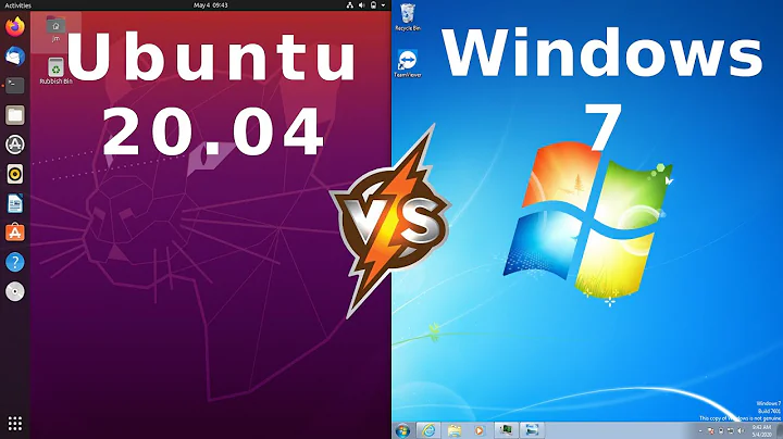 Ubuntu 20.04 vs Windows 7: RAM/CPU Usage Comparisons