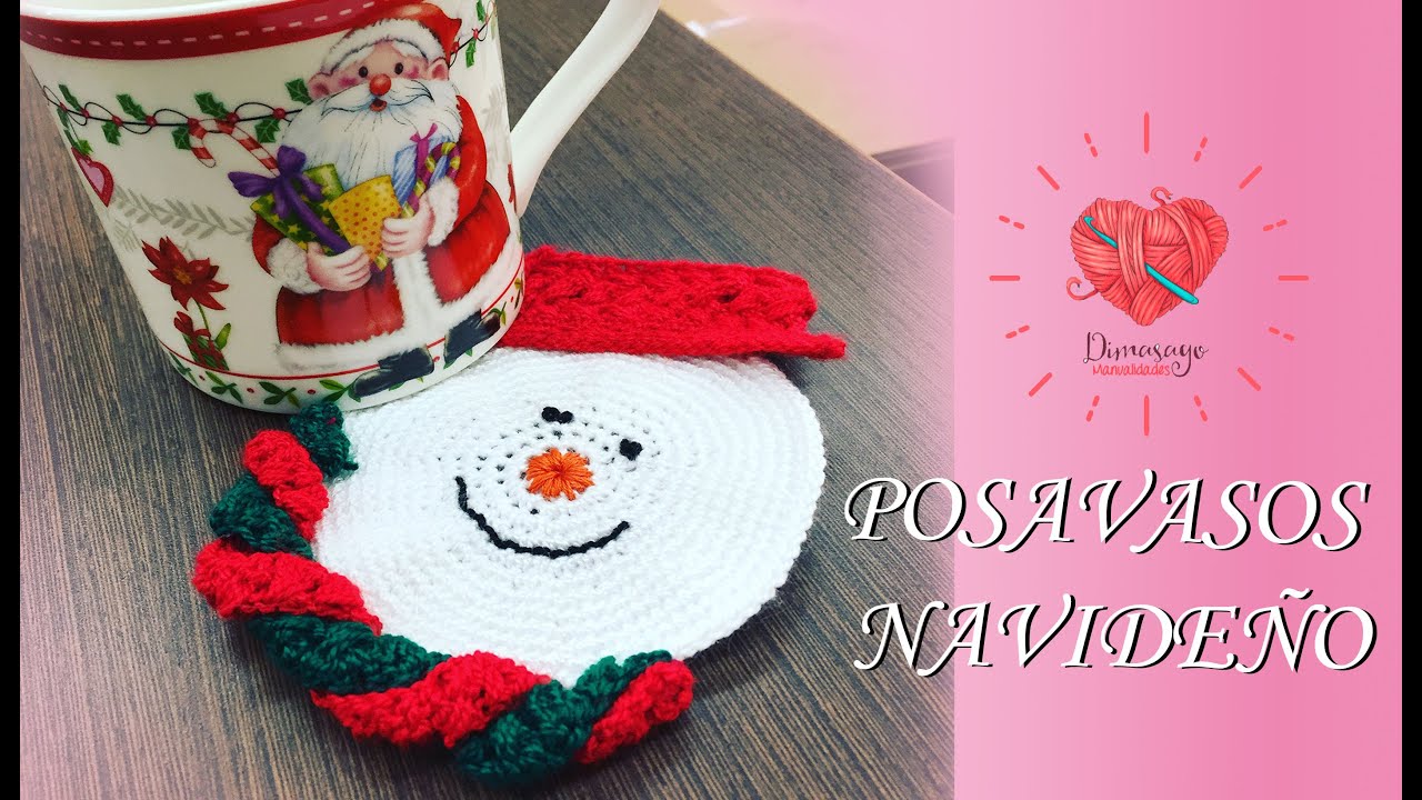 Posavasos Navideño a Crochet ♥♥♥ 1/2