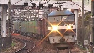 JR貨物　EF210-153[岡]牽引　貨物列車1050レ　【HD】2015.12.15