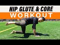 Hip glute core workout for beginners follow along  at home workout for seniors and beginners