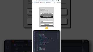 Modern Login Form UI 🔥 | HTML CSS #shorts #html #css #webdevelopment