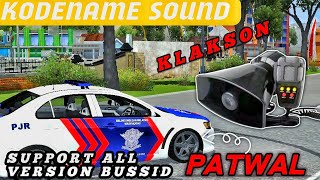 KODENAME SOUND KLAKSON PATWAL BUSSID VERSI 4.4 | KODENAME SOUND PATWAL