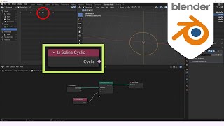Is Spline Cyclic -- Geometry Nodes -- Learning Blender