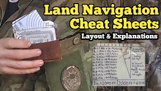 Land Navigation Cheat Sheets : Layout & Explanation