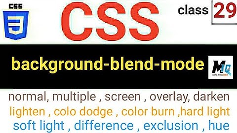 CSS background-blend-mode properties |Urdu tutorial beginner