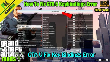 How to fix KEY BINDINGS Error after updating GTA V | 100% Working | PK GAMING X