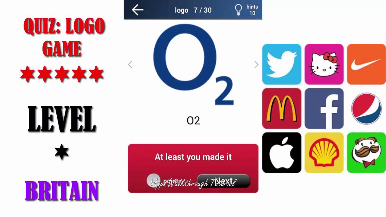 Quiz Logo Game Britain All Answers Walkthrough ( By