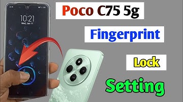 Poco c75 5g display fingerprint setting / poco c75 me display fingerprint lock kaise lagaye