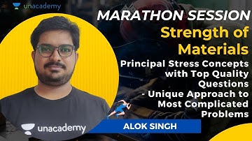 Principal Stress Concepts with Top Quality Questions | Strength of Materials | GATE 2021