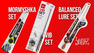 Наборы для зимней рыбалки Lucky John Mormyshka Set, Balanced Lure Set, VIB Set