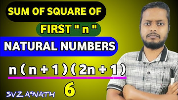How To Find Sum Of Square Of First n Natural Numbers In Hindi | Number System QnA 36 | SVZ A*NATH ||
